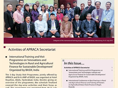 APRACA Newsletter Vol. 3 Issue 3