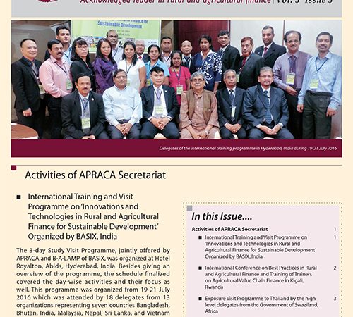 APRACA Newsletter Vol. 3 Issue 3