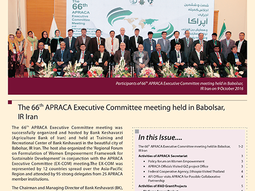 APRACA Newsletter Vol. 2 Issue 4