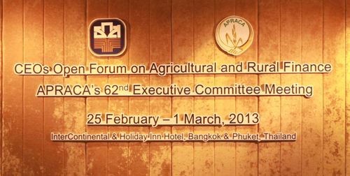 CEOs Open Forum on Agricultural and Rural Finance [Download- Paper and Photo here ]