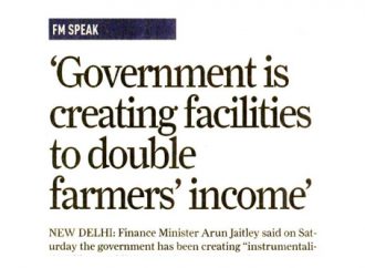 Government is creating facilities to double farmers income