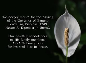 We deeply mourn for the passing of the Governor of Bangko Sentral ng Pilipinas (BSP)