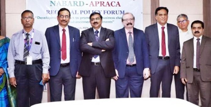 The ‘Team NABARD’ led by Dr. G R Chintala, Chairman of NABARD and Chairman of APRACA.