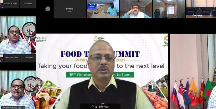 Dr. Prasun K Das, APRACA Secretary General was invited as the key speaker for the ‘Food Tech Summit’ on World Food Day 16 October 2021 organized by Ministry of Food Processing Industries, Govt. of India.