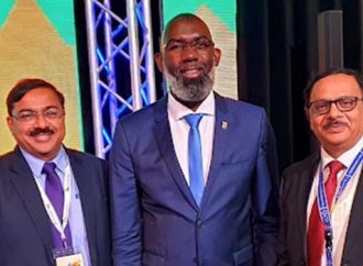APRACA Chairman Dr. G R Chintala and Secretary General Dr. Prasun Kumar Das with Mr. Gilmar Pik Pisas, Prime Minister of Curacao’