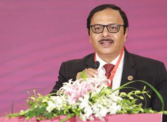 Dr. Prasun Kumar Das, Secretary General, APRACA  delivering  vote of thanks  during the APRACA-Agribank Regional Policy Forum held in Hanoi on 20 July 2022