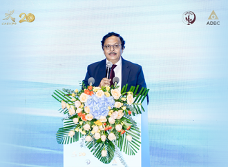 APRACA Secretary General delivering vote of thanks at the APRACA Regional Policy Forum on 5 September 2023 in Nanning, China.