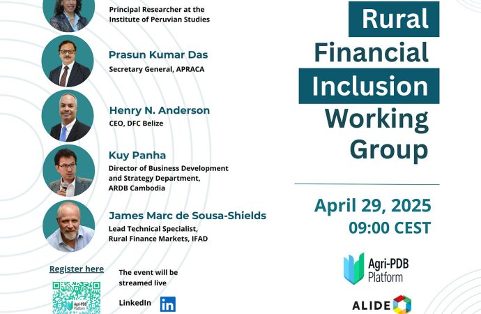 AgriPDB platform Working Group on Rural Financial Inclusion